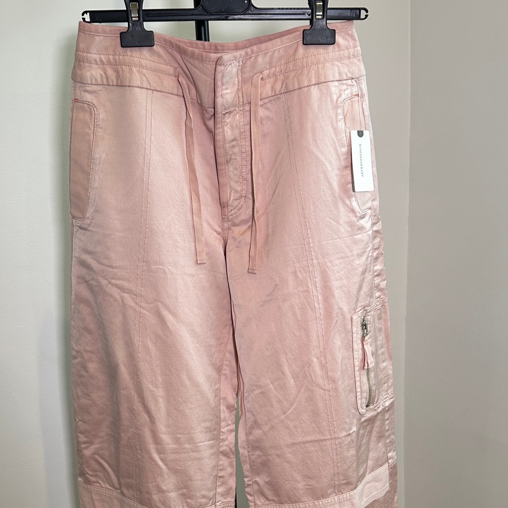 Anthropologie Blush Pink Cargo Pants. PILCRO - Picture 8 of 14